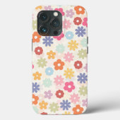 Boho Retro Daisy Flowers, zomer 70 Case-Mate iPhone Case (Achterkant)