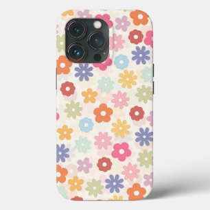 Boho Retro Daisy Flowers, zomer 70 Case-Mate iPhone Case
