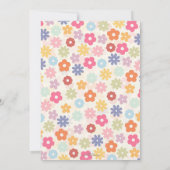 Boho Retro Daisy Flowers, zomer 70 Kaart (Achterkant)