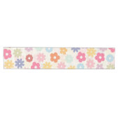 Boho Retro Daisy Flowers, zomer 70 Medium Tafelloper (Horizontaal)