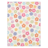 Boho Retro Daisy Flowers, zomer 70 Tafelkleed (Voorkant)
