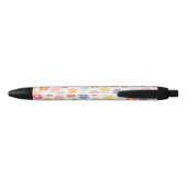 Boho Retro Daisy Flowers, zomer 70 Zwarte Inkt Pen (Achterkant)