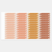 Boho Retro Daisy Thema Eenvoudige Waterdichte Kind Labels (Vel)