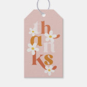 Boho Retro Daisy Verjaardagsgunst Cadeaulabel (Voorkant)