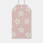 Boho Retro Daisy Verjaardagsgunst Cadeaulabel (Achterkant)