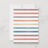 Boho Retro Dreamweaver Baby shower Bedankkaart (Achterkant)