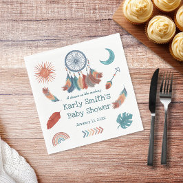 Boho Retro Dreamweaver Baby shower Servet