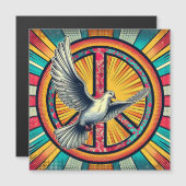 Boho Retro Duif en Vredesteken (Voorkant / Achterkant)