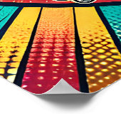 Boho Retro Duif en Vredesteken Poster (Hoek)