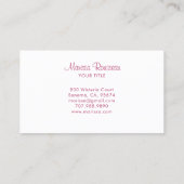 Boho retro Flower Pattern Visitekaartje (Achterkant)