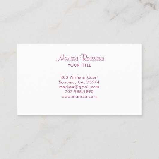 Boho retro Flower Pattern Visitekaartje (Achterkant)