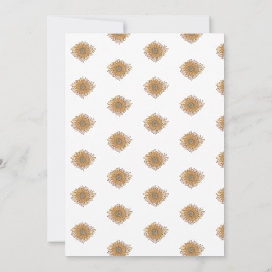 Boho Retro Flowers Moederdag Brunch Uitnodiging (Achterkant)