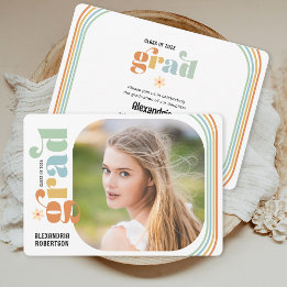 Boho Retro Fotogradatie Partij Kaart