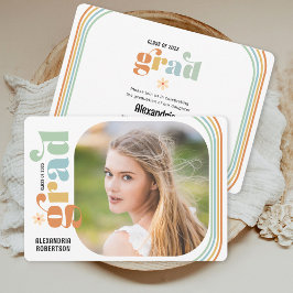 Boho Retro Fotogradatie Partij Kaart