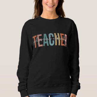 Boho Retro  Fysieke Onderwijs Leerkracht Terug Trui
