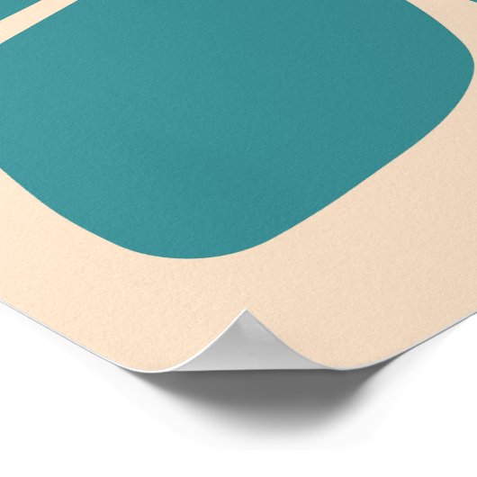 Boho Retro Groovy Bloemenmarkt Wandkunst Poster (Hoek)