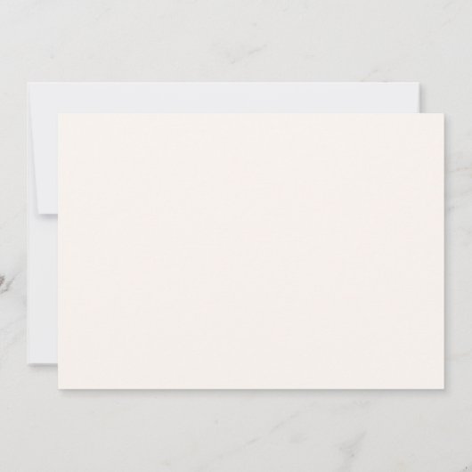 Boho Retro Groovy Daisy Verjaardag bedankje Aankondiging (Achterkant)