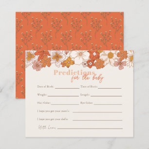 Boho Retro Groovy Floral Baby Voorspellingen