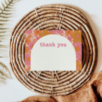 Boho Retro Groovy Floral