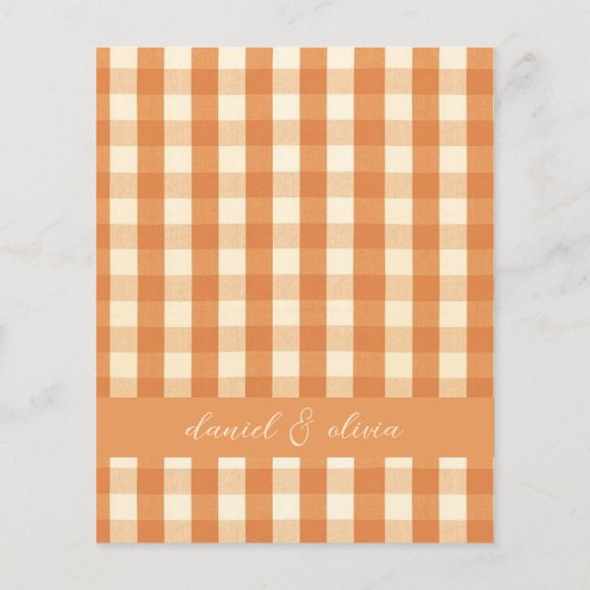 Boho Retro Groovy Kleurrijk Wavy Wedding Menu (Achterkant)
