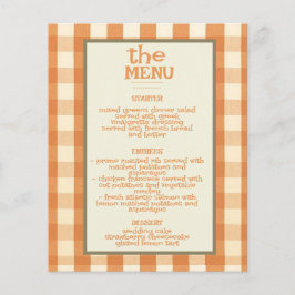 Boho Retro Groovy Kleurrijk Wavy Wedding Menu