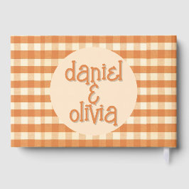 Boho Retro Groovy Kleurrijke Wavy bruiloft Gastenboek