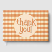 Boho Retro Groovy Kleurrijke Wavy bruiloft Gastenboek (Voorkant)