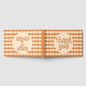 Boho Retro Groovy Kleurrijke Wavy bruiloft Gastenboek (Volledig)