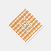 Boho Retro Groovy Kleurrijke Wavy bruiloft Servet (Hoek)