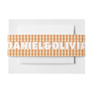 Boho Retro Groovy Kleurrijke Wavy bruiloft Uitnodigingen Wikkel