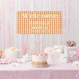 Boho Retro Groovy Kleurrijke Wavy WeddSeating Char Spandoek