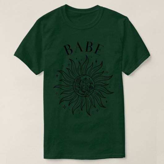 Boho Retro Hemelse Bachelorette Bruid Bruidsmeisje T-shirt (Design voorkant)