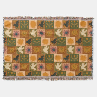 Boho Retro Hemelse Zon Maan Deken