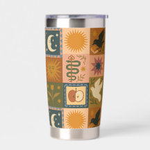 Boho Retro Hemelse Zon Maan