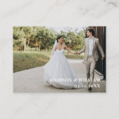 Boho Retro jaren 70 Burnt Sinaasappel bruiloft web Informatiekaartje (Achterkant)