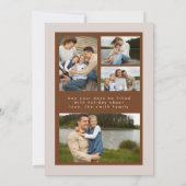 Boho Retro Kerstboom Boog Kerstkaart Kaart (Achterkant)