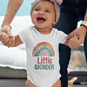 Boho Retro Kleuren Regenboog Kleine Wonder Romper