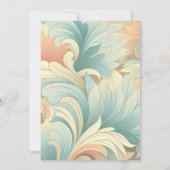 Boho Retro Kleurrijke Bloemige Bruiloft Save The Date (Achterkant)