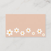 Boho Retro Luier Raffle Ticket Informatiekaartje (Achterkant)