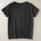 Boho Retro Merry en Bright Grote Maat T-shirt (Design achterkant)