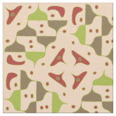 Boho Retro Modern Grafisch Stof (Close Up)