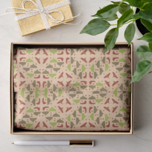 Boho Retro Modern Grafisch Tissuepapier