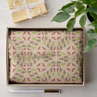 Boho Retro Modern Grafisch Tissuepapier