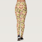 Boho Retro Modern grafische Leggings (Achterkant)