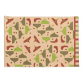 Boho Retro Modern Graphic Kussensloop (Achterkant-Rechts)