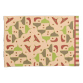 Boho Retro Modern Graphic Kussensloop (Voorkant-Rechts)