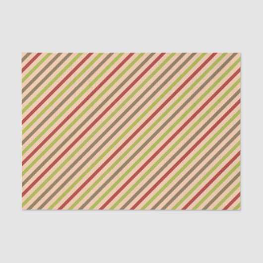 Boho Retro Modern Stripe-weefselpapier Tissuepapier (Voorkant)