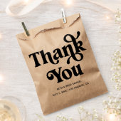 Boho Retro Op Maat Dank Je Bedankzakje (Geknipt)