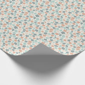 Boho retro pastel flower print cadeaupapier (Hoek)