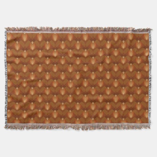 Boho Retro Patroon in 70s Stijl Deken (Voorkant)